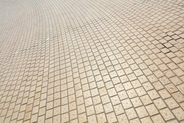 Kare karoların desenli yüzeyi şablona göre sıralanmış