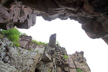Yuntai Dağı manzaralı doğal manzara, Jiaozuo şehri, Henan bölgesi, Çin.