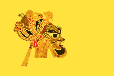 traditional Chinese paper-cut works, closeup of photo