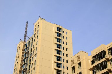 Tamamlanmamış bina, fotoğrafın kapatılması