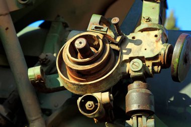 Boş mekanik parçalar, fotoğrafa yakın çekim