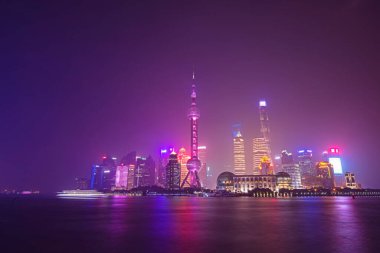 Şangay - 28 Mayıs 2018 Şangay, Çin 'deki Gece Bahçesi