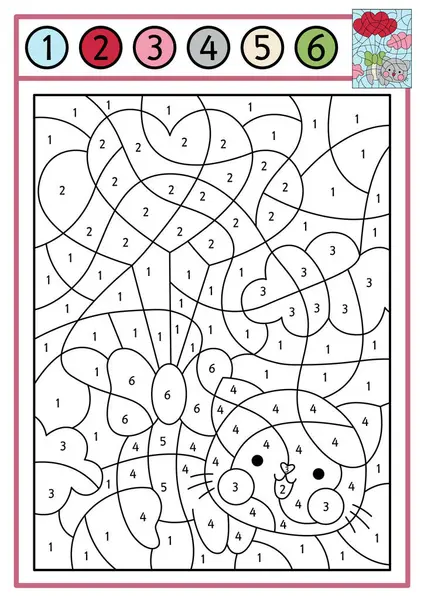 Vector Saint Valentine rengi, kalp şeklinde balonlar üzerinde uçan sevimli kawaii kedisiyle birlikte numara etkinliğinden. Bayram sahnesine bayılırım. Komik kedi yavrusuyla siyah beyaz sayma oyunu. Çocuk için boyama sayfası