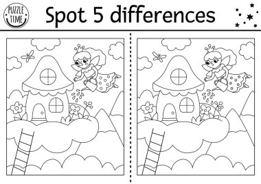 Tek boynuzlu at farklı bir oyun bulur. Peri masalı gibi evde bulut ve çiçek sulayan peri kızla ilgili eğitici aktiviteler. Tatlı bulmaca ya da fantezi kuran çocuklar için boyama sayfası