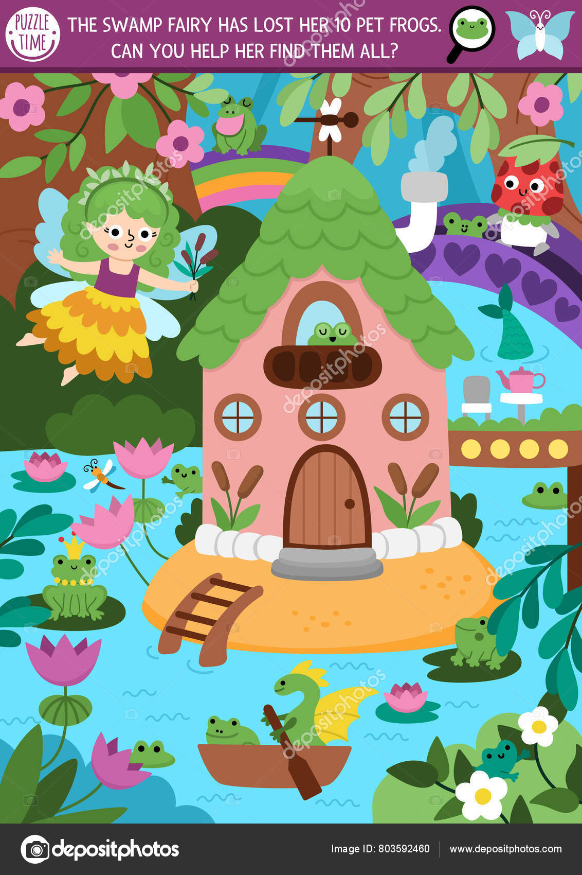 Vectores de Rana encantada, imágenes vectoriales | DepositPhotos, image size:1132x1700