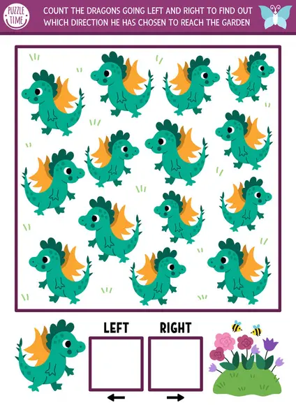 Peri Diyarı, çocuklar için sol ve sağ kavramlı orman doğası mantık oyunu. Bahçeye çıkan sevimli ejderhalarla casusluk yapıp aktiviteleri sayıyorum. Yazdırılabilir boşluk yönlendirme çalışma tablosu, bulmaca