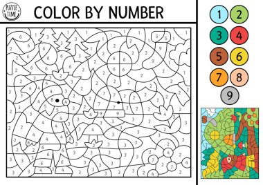Cücenin tepedeki evine gitmesiyle birlikte renk bazlı olarak değişecek. Cüceyle peri masalı sahnesi. Sihirli orman siyah ve beyaz sayma oyunu. Çocuk için fantezi ormanlık boyama sayfası