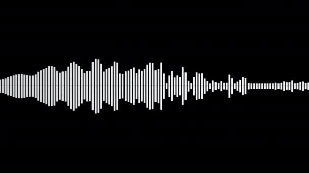 Ηχητικό Κύμα Από Τον Άλφα Αφηρημένη Ταλάντωση Μουσικών Κυμάτων Δείγμα — Αρχείο Βίντεο