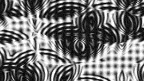 Точка Хвильового Шуму Текстури Абстрактний Точковий Фон Технологічне Тло Кіберпростору — стоковий вектор