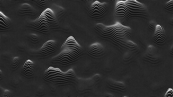 Point Wave Bump Texture Abstract Dot Background Technological Cyberspace Background — Stok Vektör