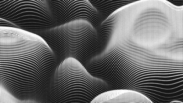 Point Wave Noise Texture Abstract Dot Background Technological Cyberspace Background — 스톡 벡터