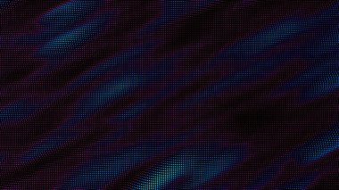 Renkli noktalar dalgaları. Nokta dizisinin dijital veri sıçraması. Fütürist pürüzlü UI elementi.