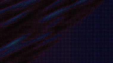 Renkli noktalar dalgaları. Nokta dizisinin dijital veri sıçraması. Fütürist pürüzlü UI elementi.