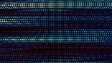 Renkli noktalar dalgaları. Nokta dizisinin dijital veri sıçraması. Fütürist pürüzlü UI elementi.