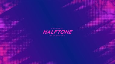 Soyut vektör monokrom yarım ton arkaplanı yırtılmış. Noktalanmış doku elementi. Çapraz bileşim.