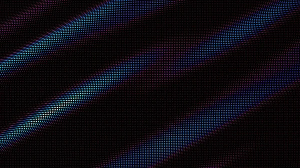 Хвилі Барвистих Точок Цифрові Спалахи Даних Точкового Масиву Футуристичний Елемент — стоковий вектор