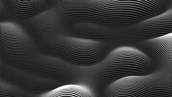 Point Wave Noise Texture Abstract Dot Background Technological Cyberspace Background — Vetor de Stock