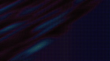 Renkli noktalar dalgaları. Nokta dizisinin dijital veri sıçraması. Fütürist pürüzlü UI elementi.