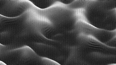 Point wave noise texture. Abstract dot background. Technological cyberspace background