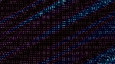 Renkli noktalar dalgaları. Nokta dizisinin dijital veri sıçraması. Fütürist pürüzlü UI elementi.