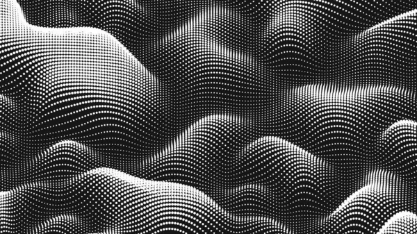 Point Wave Noise Texture Abstract Dot Background Technological Cyberspace Background —  Vetores de Stock