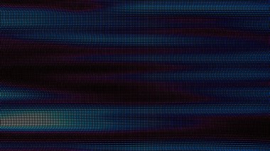 Renkli noktalar dalgaları. Nokta dizisinin dijital veri sıçraması. Fütürist pürüzlü UI elementi.