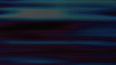 Renkli noktalar dalgaları. Nokta dizisinin dijital veri sıçraması. Fütürist pürüzlü UI elementi.