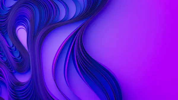 Violet Layers Cloth Paper Warping Abstract Fabric Twist Render Illustration — Stock Photo, Image