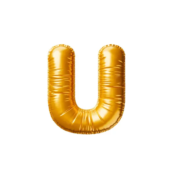 Altın Balon Harf Resimleme — Stok fotoğraf