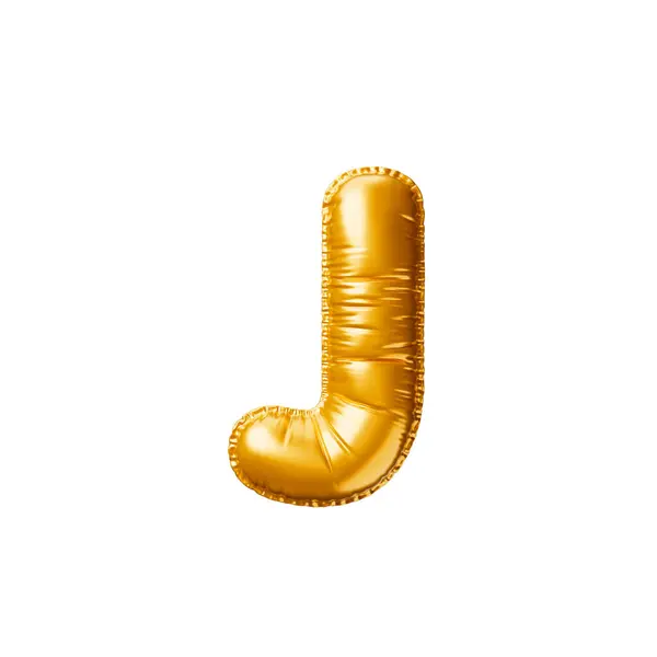 Guldballong Brev Återgivning Illustration — Stockfoto