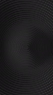 Dairesel panjurların soyut animasyonu salınımı etkiler. Asgari karanlık, temiz kurumsal geçmiş. Üç boyutlu halkalar dalgalı döngü hareketi. Geometrik elementler yer değiştirme videosunu değiştiriyor. Dikey video.