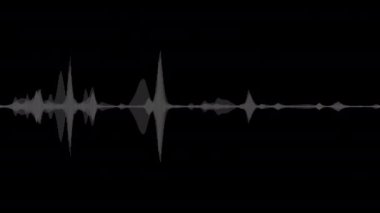 Ses dalgası. Soyut müzik dalgaları salınımı. Fütürist ses dalgası görselleştirmesi. Sentetik müzik teknolojisi örneği. Akort izi. Bozulmuş frekanslar. 4k UHD.