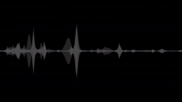 Onda Audio Oscilación Abstracta Las Ondas Musicales Visualización Futurista Ondas — Vídeo de stock