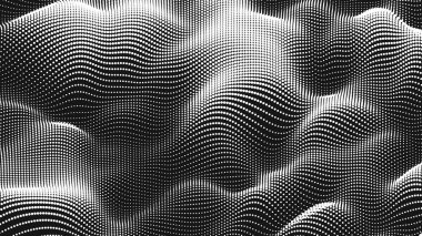 Point wave noise texture. Abstract dot background. Technological cyberspace background