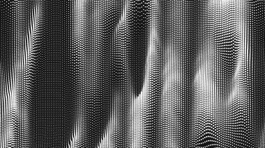 Nokta dalga dikey iplik dokusu. Soyut nokta arkaplanı. Teknolojik siber uzay arkaplanı