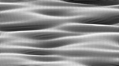 Pürüzsüz nokta dalga dokusu. Soyut nokta arkaplanı. Teknolojik siber uzay arkaplanı