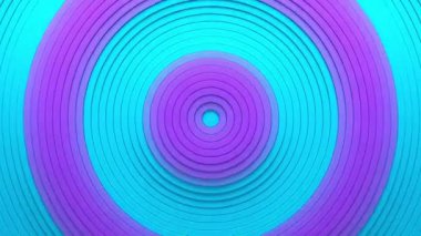 Dairesel panjurların üst görüntüsü renk dalgalarıyla salınımı etkiler. Asgari temiz kurumsal geçmiş. Üç boyutlu halkalar dalgalı döngü hareketi. Soyut 3d canlandırma canlandırıcısı.