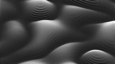 Point wave noise texture. Abstract dot background. Technological cyberspace background