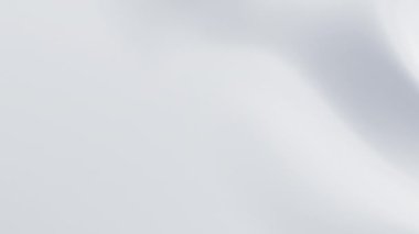 Beyaz yüzeyde soyut yansıtıcı dalgalanmalar. Sütlü su dalgaları. Saten kırışır. Döngü 3d canlandırma canlandırması.