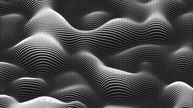 Point wave noise texture. Abstract dot background. Technological cyberspace background