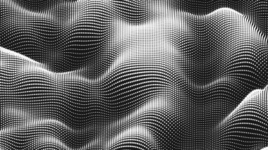 Point wave noise texture. Abstract dot background. Technological cyberspace background