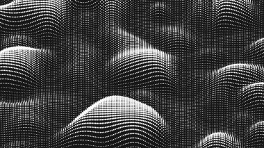 Point wave noise texture. Abstract dot background. Technological cyberspace background