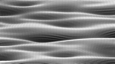 Pürüzsüz nokta dalga dokusu. Soyut nokta arkaplanı. Teknolojik siber uzay arkaplanı