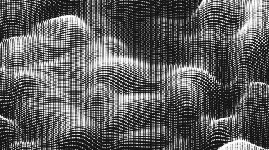 Point wave noise texture. Abstract dot background. Technological cyberspace background