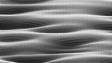 Pürüzsüz nokta dalga dokusu. Soyut nokta arkaplanı. Teknolojik siber uzay arkaplanı