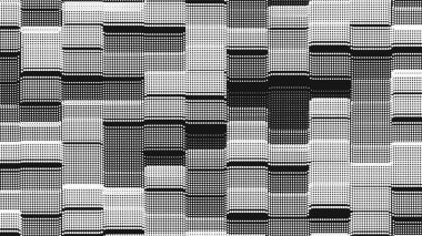 Nokta dalga piksel dokusu. Soyut nokta arkaplanı. Teknolojik siber uzay arkaplanı
