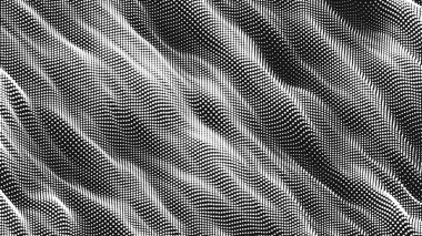 Nokta dalga çapraz dokusu. Soyut nokta arkaplanı. Teknolojik siber uzay arkaplanı