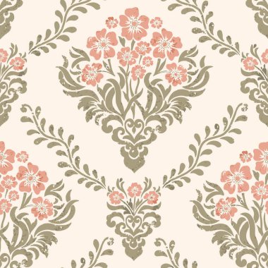 Tatlı pastel çiçekli suluboya desenli. Çiçek vektör illüstrasyon arka planı. Kırsal vintage tarzı, tekstil veya duvar kağıtlarında suluboya baskısı