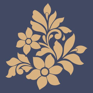 Çiçek vektör şablonu. Linocut çiçek çizimi izole edildi. Klasik dövme tasarımı. Blok yazdırma veya tahta kesim mürekkep damgası grafiği