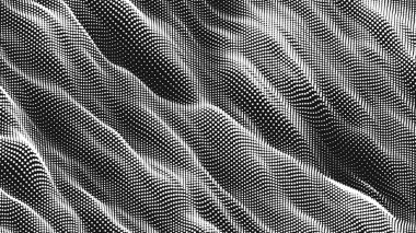 Nokta dalga çapraz dokusu. Soyut nokta arkaplanı. Teknolojik siber uzay arkaplanı